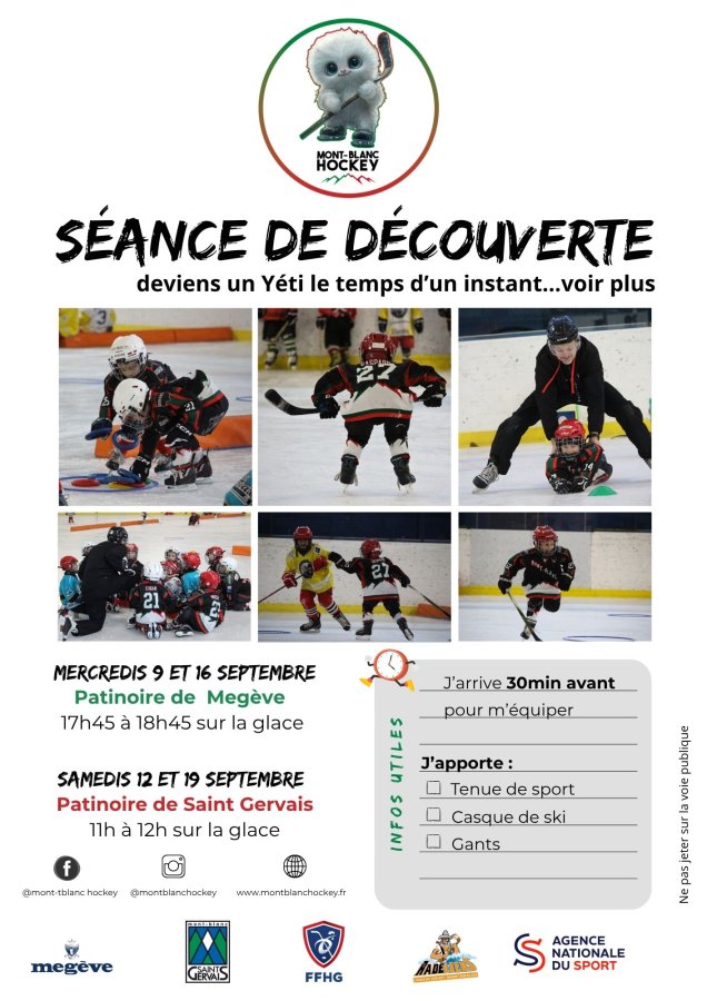 Découverte Hockey sur glace : Rejoins-nous !!